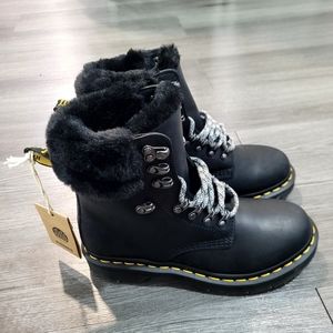 Dr. Marten Gender Inclusive 1460 Serena Faux Fur Lined Lug Sole Boot